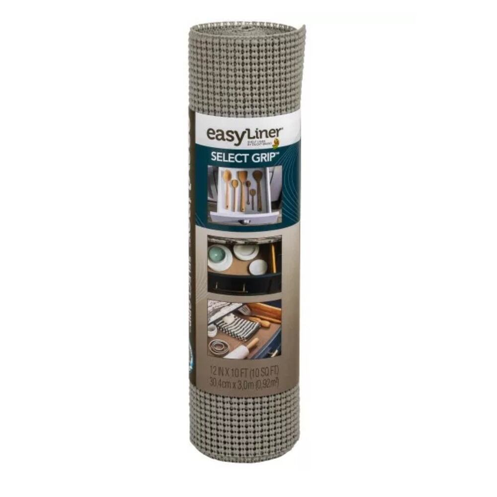 Select grip EasyLiner Shelf Liner kitchen shelf , 12 in. x 10 ft—Sealed New